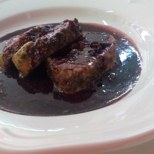 Solomillo al vino tinto