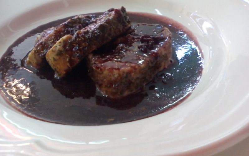 Solomillo al vino tinto